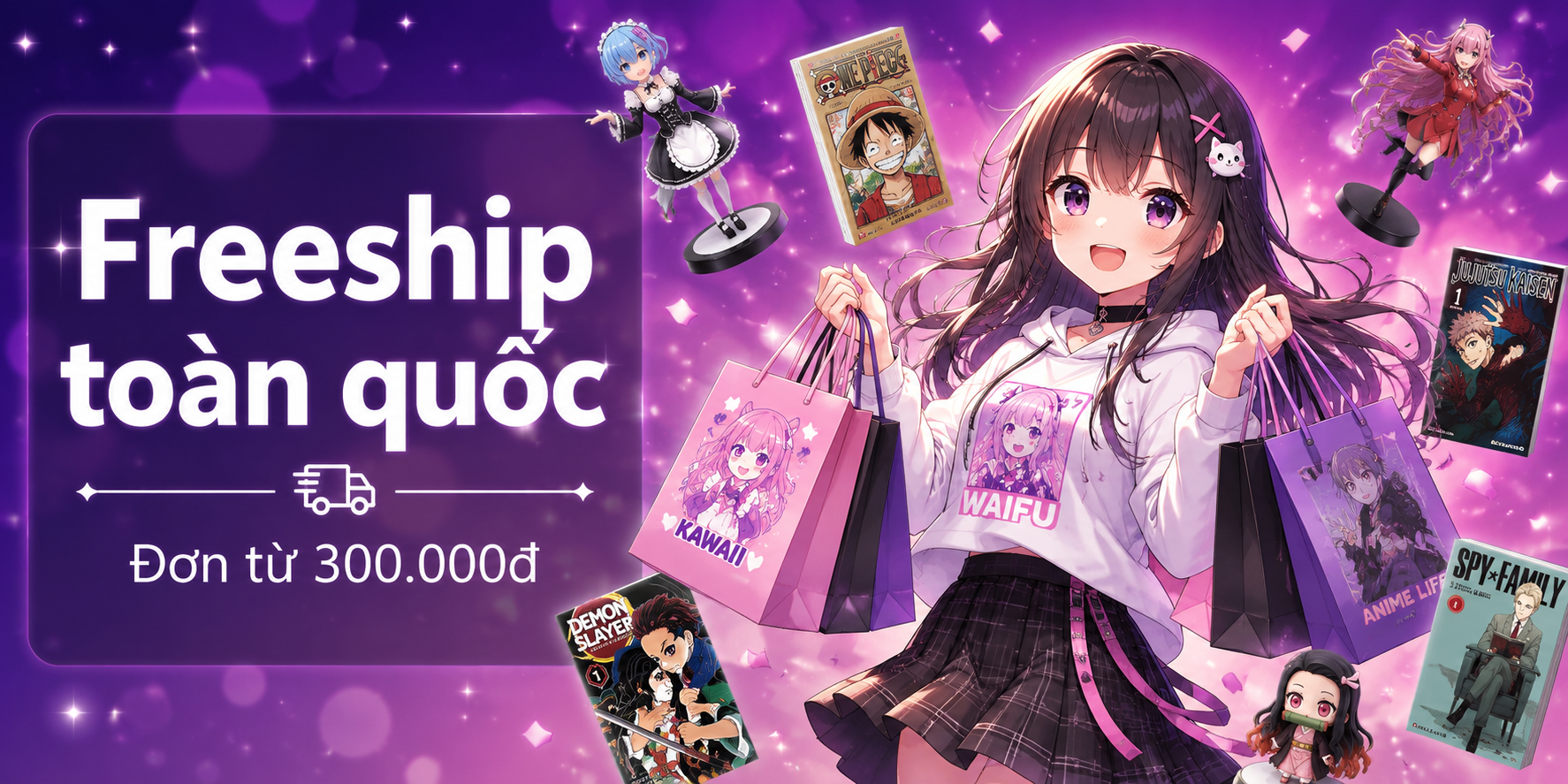 Freeship toàn quốc đơn từ 300K